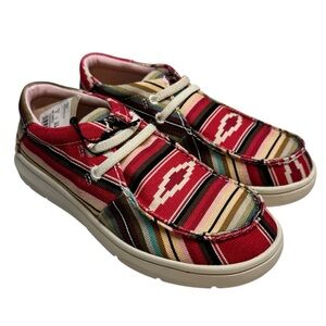 NWT Ariat Hilo Pastel Serape Shoes Youth Size 1 unisex girls boys western casual
